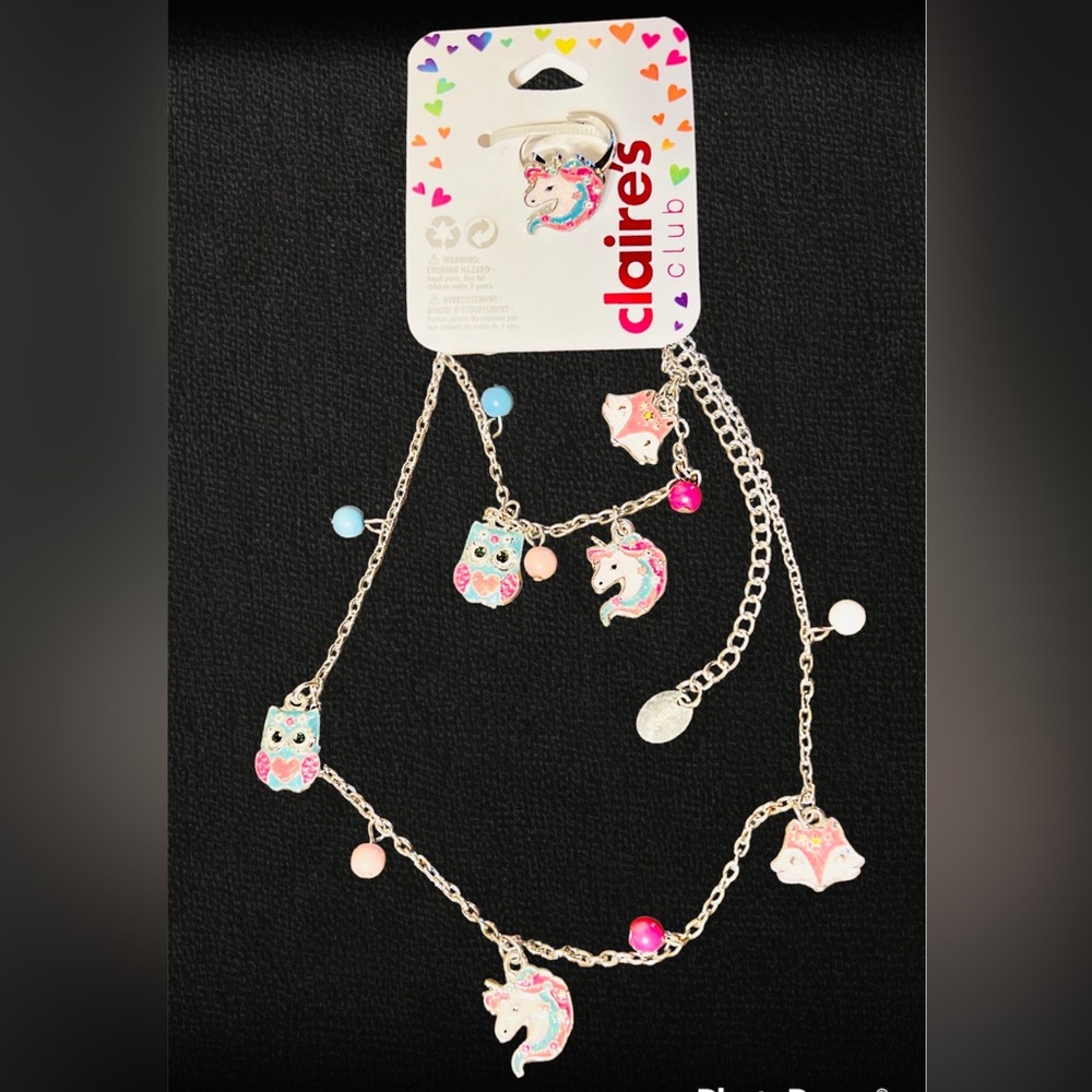 Claire’s NWT Unicorn Jewelry Set